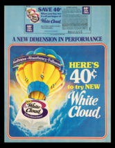 1981 White Cloud Extra Absorbent Circular Coupon Advertisement - £14.97 GBP