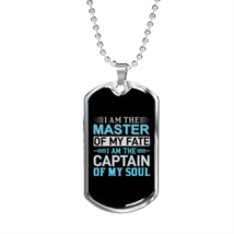 Master of Fate  Zodiac Necklace Stainless Steel or 18k Gold Dog Tag 24&quot; Chain - £35.65 GBP+