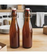 2 Pcs 16 oz Swing Top Glass Bottles for Vanilla Extract, Amber – Airtigh... - $350.61 MXN