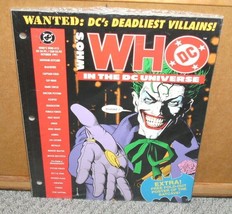 Who&#39;s Who in the DC Universe #13 uncirculated perfect copy - £11.68 GBP