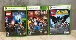 XBOX 360 (4) Game Lot- Lego Harry Potter Years 1-4/5-7 &amp; Lego Batman/Pur... - $13.78