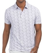 NWT MENS Ibkul Lavender &amp; Black Sponge Paint Short Sleeve Polo M L XL XXL - $39.99