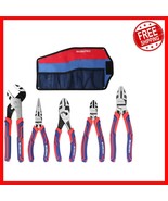 5-Piece Pliers Set with Ergonomic Grip &amp; Storage Pouch - CR-V Steel - €34,37 EUR