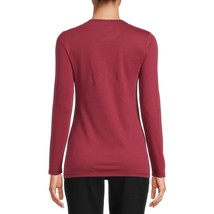 No Boundaries Women&#39;s Juniors Long Sleeve T Shirt 3XL (21) Rich Red - £10.04 GBP