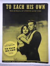 To Each His Own John Lund and Olivia DeHavillano Vintage Sheet Music  - £8.28 GBP