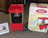 Intertek Electrics Old Fashioned Hot Air Popcorn Maker Cart New Open Box - $49.49
