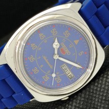 Rare Vintage Seiko 5 Auto 7009A Arrow Dial Japan Mens Blue Watch 571a-a302713-6 - £32.04 GBP