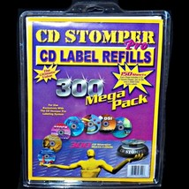 CD Stomper Pro Labeling Label Refills 150 Sheets 300 Mega Pack Matte Labels DVD - £50.95 GBP