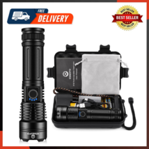 High Power Rechargeable Flashlight LED High Lumens Super Bright 900000 - £33.30 GBP