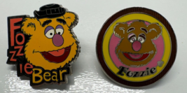 Lot 2 Disney DLR Hidden Mickey Cast Lanyard Muppets Fozzie Bear Pins - £15.56 GBP