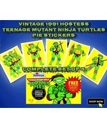 Vintage 1991 Hostess Teenage Mutant Ninja Turtles Pie Stickers Complete ... - $40.00