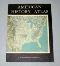 1946 Hammond  AMERICAN HISTORY ATLAS 9.25 x 12.25&quot; - $16.45