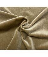 DESIGNER PLUSH MOHAIR CUSTOM BROWN WOOL VELVET UPHOLSTERY FABRIC 1.1 YAR... - $118.79