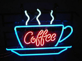 New Hot Coffee Cafe Open Bar Beer Lager Neon Sign 24&quot;x20&quot; - £198.10 GBP