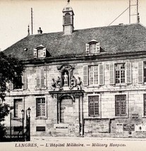 Langres France Military Hospital 1910s WW1 Era Postcard Europe Michelin ... - $24.99