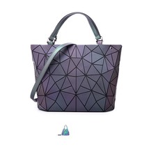 ladies Luminous bao bag geometric bags for women 2020 Quilted Shoulder Bags Lase - £51.62 GBP