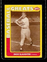 Vintage 1990 Phila Cmc Swell Greats Baseball Card #84 Enos Slaughter Cardinals - £7.98 GBP