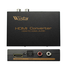 HDMI Stereo Audio Extractor Converter to Toslink  Stereo RCA Audio - £11.77 GBP