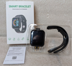 NEW Smart Bracelet Your Health Steward Fitness Tracker Smart Health BLAC... - $134.02 MXN