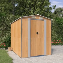  Garden Shed Light brown Galvanized steel 75.6 x 108.0 x 87.8 in - €547,58 EUR