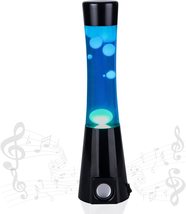 EDIER Lava Lamp 16.5 Inch White Wax Blue Liquid Bluetooth Speaker R39 30... - £14.34 GBP