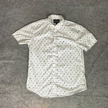 Bonobos Mens Shirt Medium White Button Slim Sailboat Causal Preppy Top V... - $18.98