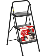 3 Step Ladder, Step Stool with Wide Anti-Slip Pedal, Step Ladder Folding... - $952.05 MXN