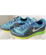 Nike Air Max 2014 Rift Blue Flash Lime Size 13 Running Shoes Neutral Ride - £67.17 GBP