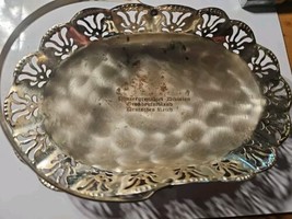 German WWII Panzer Division Großdeutschland silver Plated Fruit Bowl sol... - £167.69 GBP