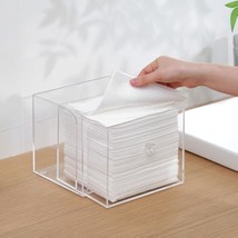 Disposable Face Towel Holder With Drawer, Acrylic Storage Box For Clean Skin Clu - $37.99