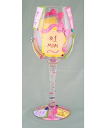 Lolita Love My Wine &quot;#1 Mom&quot; Wine Glass - $451.81 MXN