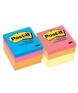 Post-it Notes 2x2 Assorted Colors 400 Sheets 1 Cube - $3.83