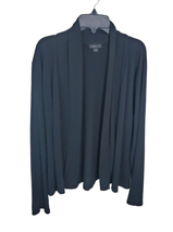 J. Jill Wearever Collection Large Black Open Front Cardigan  - $29.99