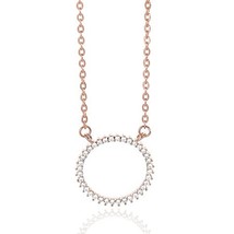 Circle necklace,ring necklace,circle ring necklace,eternity necklace,karma neckl - £19.77 GBP