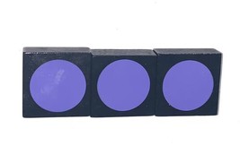 Qwirkle Replacement OEM 3 Purple Circle Tiles Complete Set - £6.93 GBP