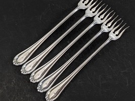 Oneida Community Newell&#39;s CLASSIC 5 Cocktail Forks 6-3/8&quot; Silverplate 1911 - £15.57 GBP