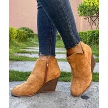 Tan Wedge Bootie Size 8 - £28.56 GBP