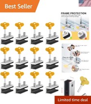 12 Pack Sliding Window Locks with Rubber Cushioning - Secure Your Home S... - $42.50