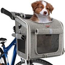 Dog Bike Basket, Expandable Soft-Sided Reflective Pet Carrier Backpack W... - $41.99