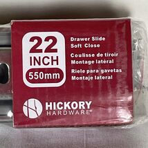 Hickory hardware 22 inch 550mm Drawer Slide Soft Close - $7.59