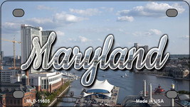 Maryland River Skyline Novelty Mini Metal License Plate Tag - £11.76 GBP