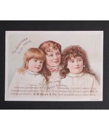 Hoyts Cologne &amp; Rubifoam Beautiful Girls Victorian Advertising Trade Car... - $9.99