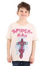 Boys Spider-Man Sketch T-Shirt Large Beige - $199.07 MXN