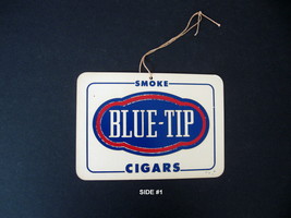 Vintage Blue-Tip Cigars Fan Hanger Double Sided Advertising Sign with St... - €13,11 EUR