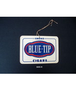 Vintage Blue-Tip Cigars Fan Hanger Double Sided Advertising Sign with St... - $14.99