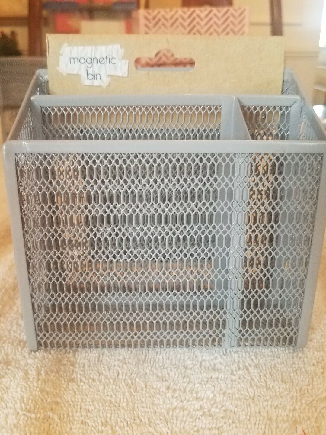 Magnetic Bin for Locker Grey -Brand New-SHIPS N 24 HOURS - $22.65