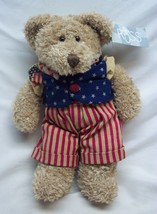 RUSS Handmade Dressed LINCOLN THE PATRIOTIC TEDDY BEAR 11&quot; Plush STUFFED... - $19.80