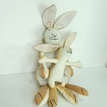 Guess How Much I Love You Lot Of 2  Easter Bunny Rabbit Plush 9" Stuffed Animal - £23.21 GBP