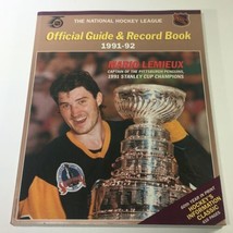 VTG NHL Official Guide &amp; Record Book 1991-1992 / Mario Lemieux / Stanley... - $28.50