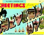 Vtg Postcard Large Letter Greetings From Cheyenne Wyoming WY Unused T12 - £3.09 GBP